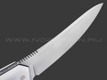 Кметь нож Единорог сталь Bohler N690, рукоять G10 white