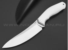 Кметь нож Единорог сталь Bohler N690, рукоять G10 white