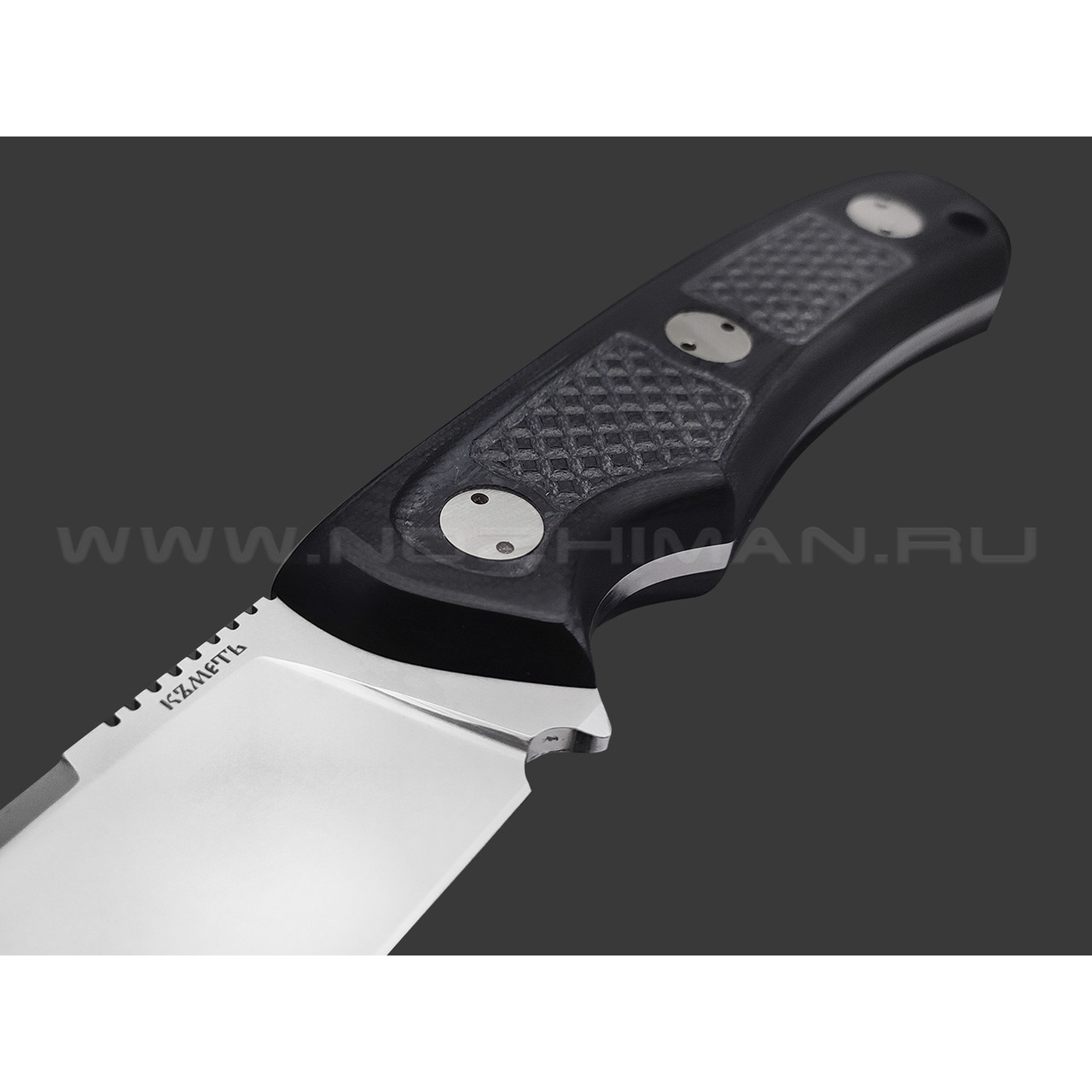 Кметь нож Акула сталь PGK, рукоять G10 black