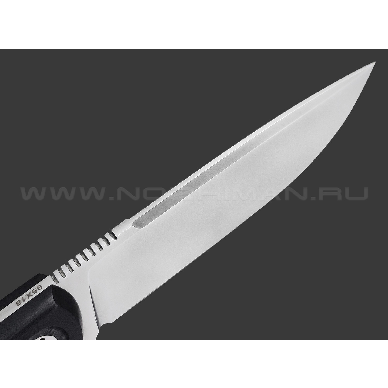 Кметь нож Акула сталь 95Х18, рукоять G10 black
