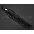 Кметь нож Акула сталь 95Х18, рукоять G10 black Кметь нож Акула сталь 95Х18, рукоять G10 black