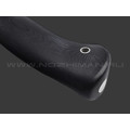 Кметь нож Панцуй сталь Bohler S390 хром, рукоять G10 black, мельхиор