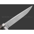 Кметь нож Панцуй сталь Bohler K340, рукоять Карельская береза коричневая, мельхиор Кметь нож Панцуй сталь Bohler K340, рукоять Карельская береза коричневая, мельхиор