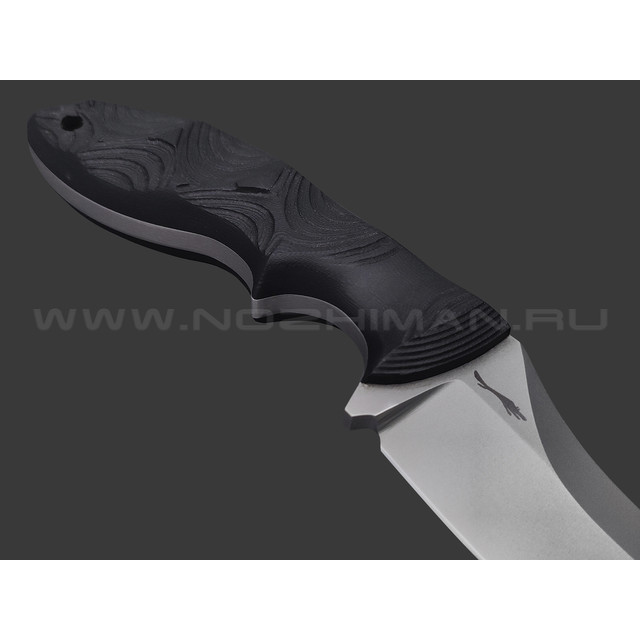 Волчий Век нож Кондрат 10 сталь 95Х18 WA beadblast, рукоять G10 black с резьбой