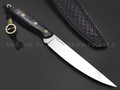 Волчий Век нож Тезис Custom сталь M390 WA ручной сатин, рукоять Рог буйвола, мозаичные пины