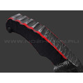 Волчий Век нож Сквозняк Mega Brutal Edition сталь D2 WA обух 18 мм, рукоять G10 black & red