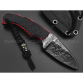Волчий Век нож Сквозняк Mega Brutal Edition сталь D2 WA обух 18 мм, рукоять G10 black & red