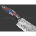Волчий Век нож Шеф средний Custom сталь N690 WA травление, рукоять G10 colored Волчий Век нож Шеф средний Custom сталь N690 WA травление, рукоять G10 colored