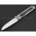 Mr.Blade складной нож Style сталь N690 св, рукоять Титан серый, карбон, кожаный чехол Mr.Blade складной нож Style сталь N690 св, рукоять Титан серый, карбон, кожаный чехол