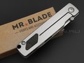Mr.Blade складной нож Style сталь N690 sw, рукоять Titanium grey, carbon fiber, кожаный чехол