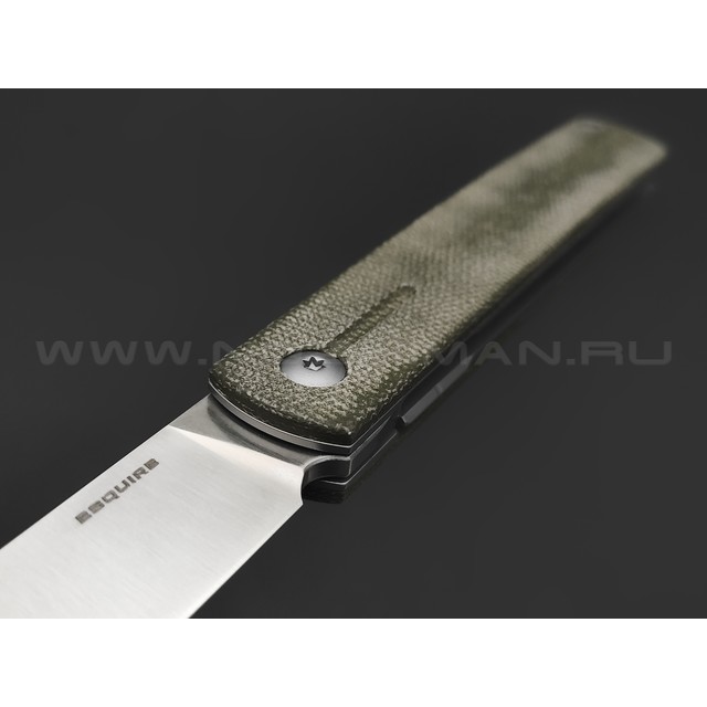 Mr.Blade складной нож Esquire сталь D2 satin, рукоять Micarta green