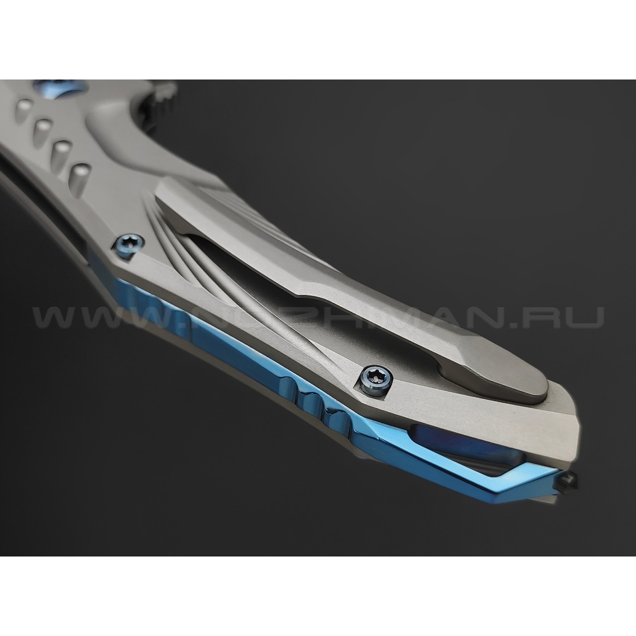Knife Tech нож Pegasus Ограниченная Серия сталь M390, рукоять Титан TC4 серый