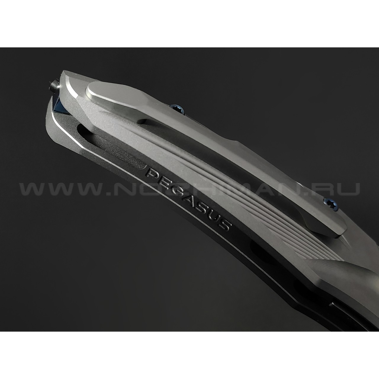 Knife Tech нож Pegasus Ограниченная Серия сталь M390, рукоять Титан TC4 серый
