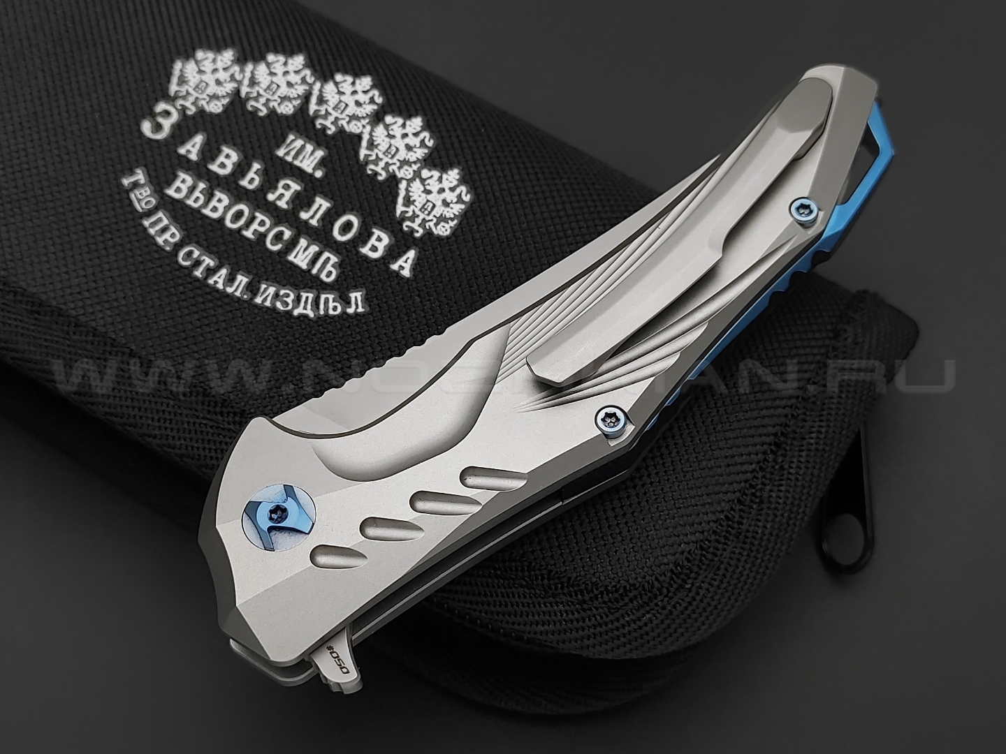 Knife Tech нож Pegasus Limited Edition сталь M390, рукоять Titanium TC4 grey