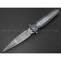 Neyris Knives складной нож ТаоРан WT сталь CPM Magnacut, рукоять Titanium, steel, травление Николая Ежелева