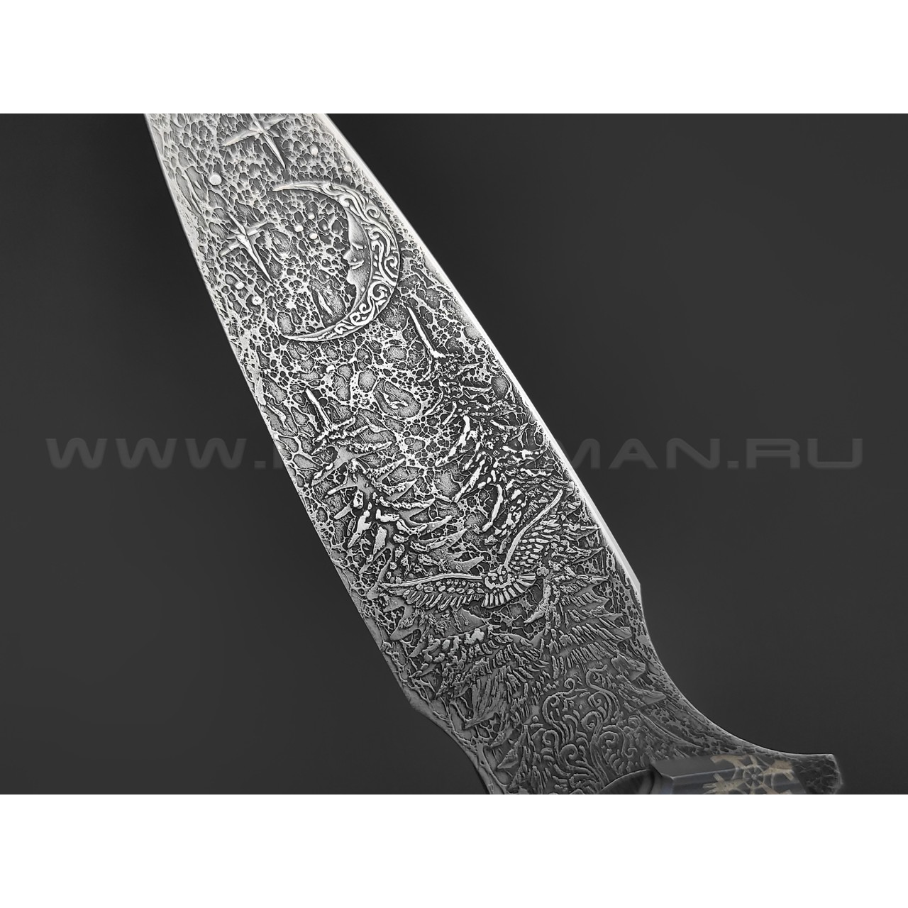 Neyris Knives складной нож ТаоРан WT сталь CPM Magnacut, рукоять Titanium, steel, травление Николая Ежелева
