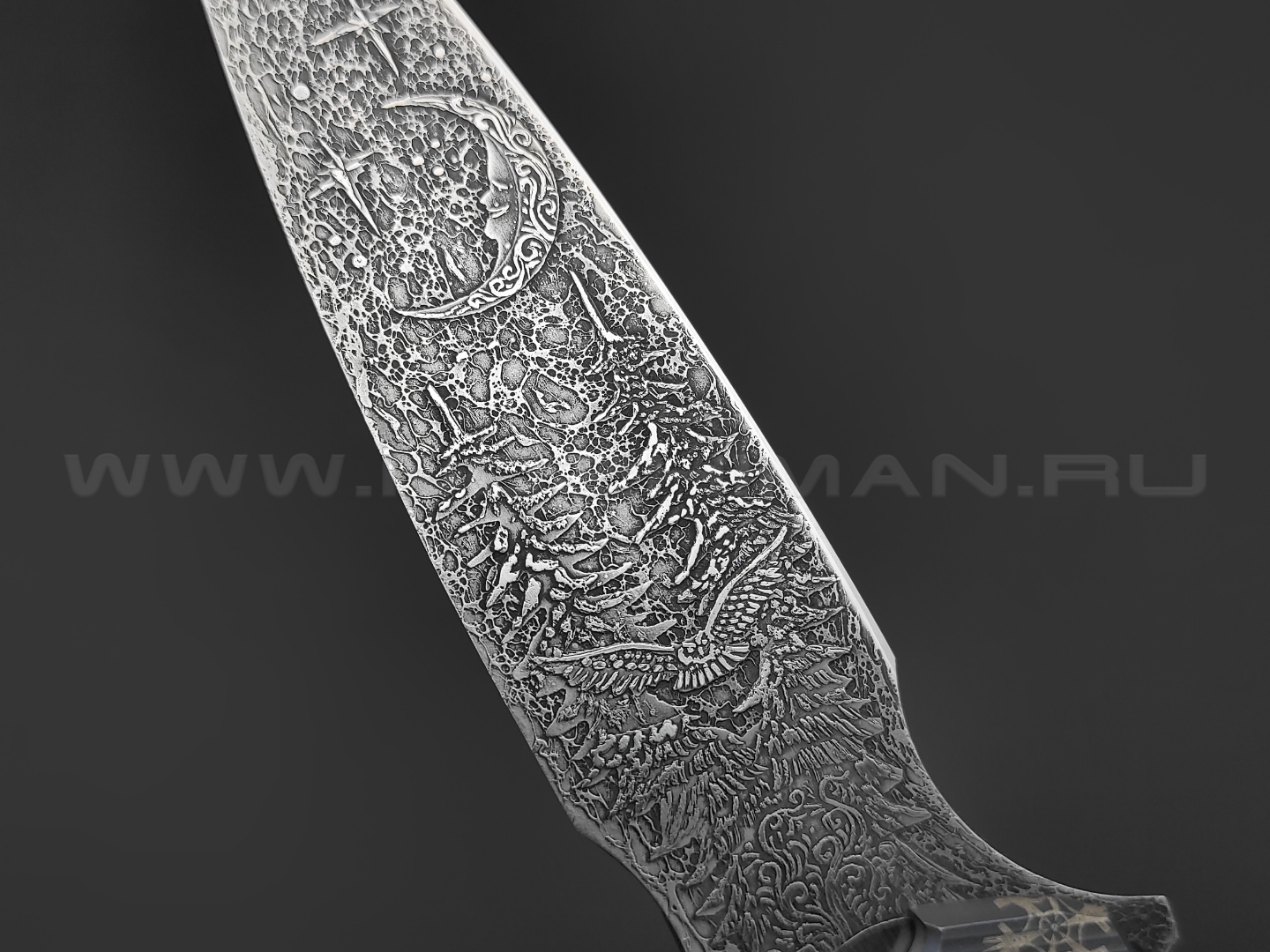 Neyris Knives складной нож ТаоРан WT сталь CPM Magnacut, рукоять Titanium, steel, травление Николая Ежелева