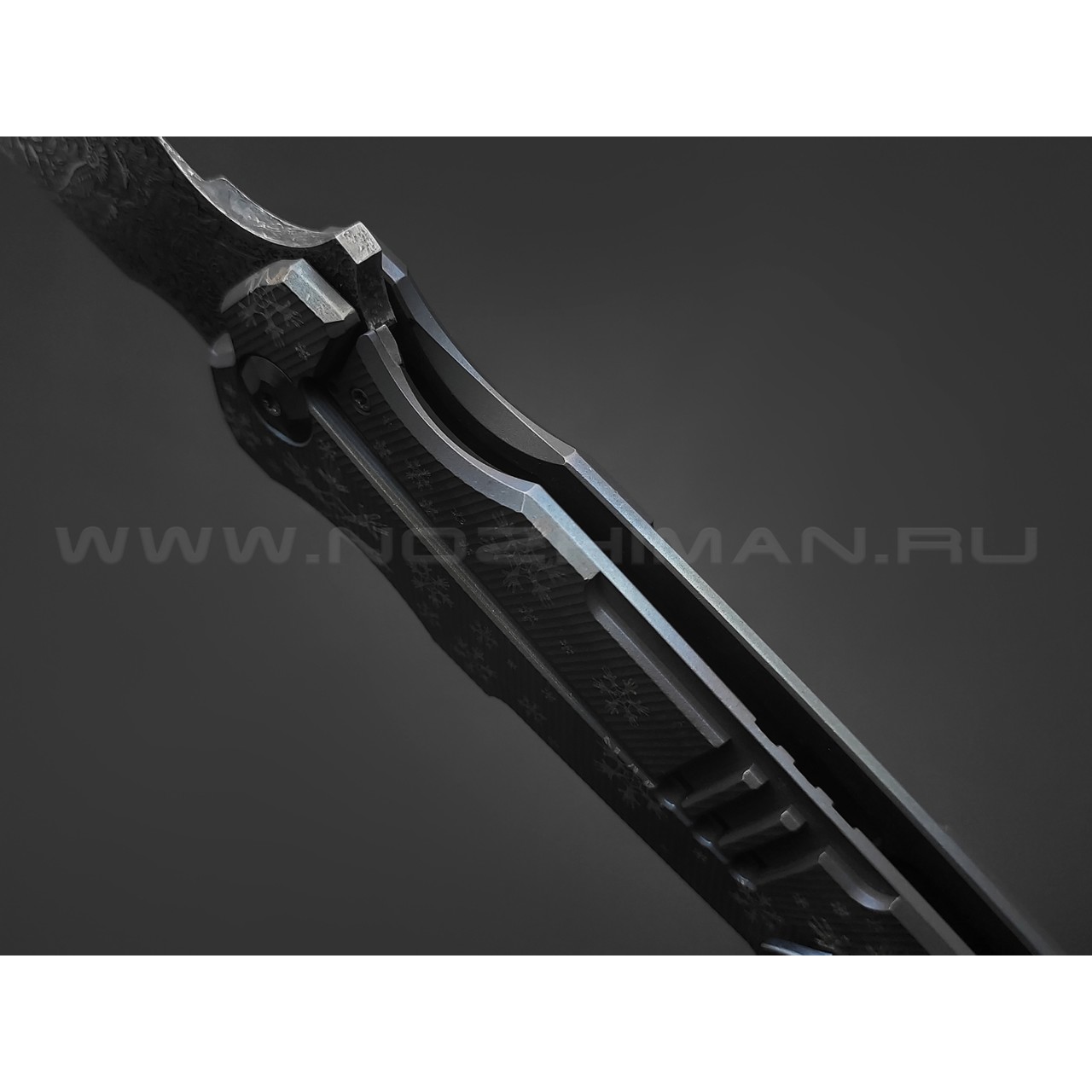 Neyris Knives складной нож ТаоРан WT сталь CPM Magnacut, рукоять Titanium, steel, травление Николая Ежелева