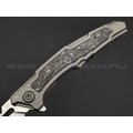 Neyris Knives складной нож Химера-2 №4 сталь CPM 3V, рукоять Titanium, carbon fiber dark matter silver Neyris Knives складной нож Химера-2 №4 сталь CPM 3V, рукоять Titanium, carbon fiber dark matter silver