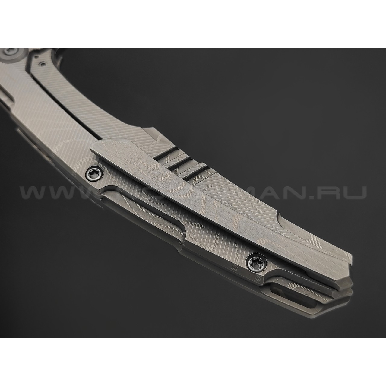 Neyris Knives складной нож Химера-2 №4 сталь CPM 3V, рукоять Titanium, carbon fiber dark matter silver