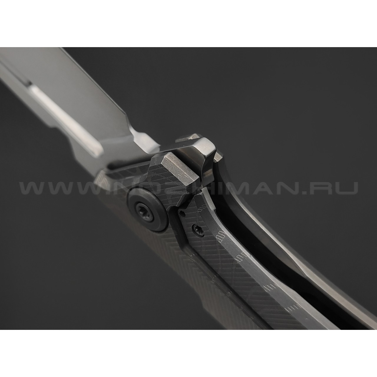 Neyris Knives складной нож Химера-2 №4 сталь CPM 3V, рукоять Titanium, carbon fiber dark matter silver