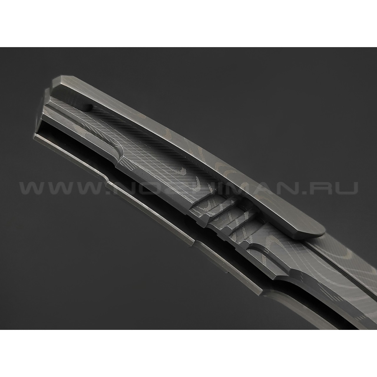 Neyris Knives складной нож Химера-2 №4 сталь CPM 3V, рукоять Titanium, carbon fiber dark matter silver