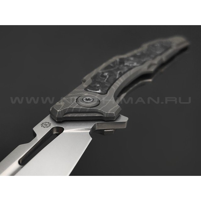 Neyris Knives складной нож Химера-2 №4 сталь CPM 3V, рукоять Titanium, carbon fiber dark matter silver