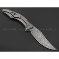 Neyris Knives складной нож Toa сталь CPM 3V, рукоять Titanium, moonglow, травление Николая Ежелева