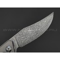 Neyris Knives складной нож Toa сталь CPM 3V, рукоять Titanium, moonglow, травление Николая Ежелева