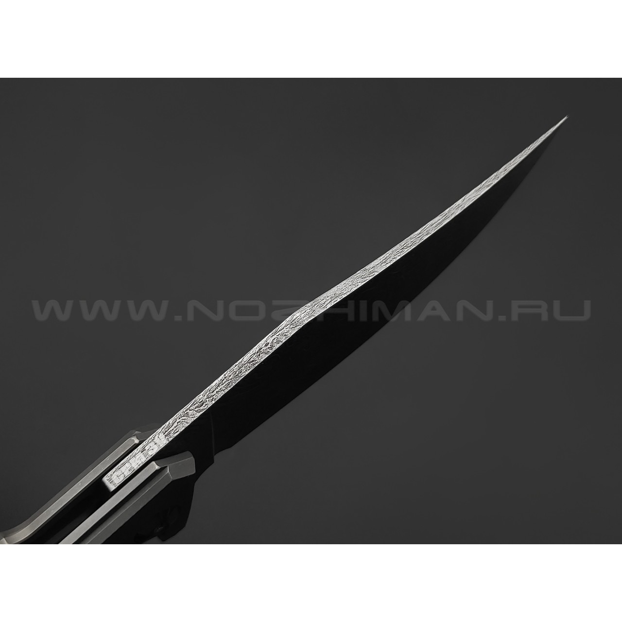 Neyris Knives складной нож Toa сталь CPM 3V, рукоять Titanium, moonglow, травление Николая Ежелева