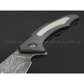 Neyris Knives складной нож Toa сталь CPM 3V, рукоять Titanium, moonglow, травление Николая Ежелева