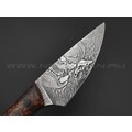 Волчий Век нож МасичЬка Custom Orc Edition сталь PGK WA травление, рукоять Carbon fiber chaotic orange Волчий Век нож МасичЬка Custom Orc Edition сталь PGK WA травление, рукоять Carbon fiber chaotic orange