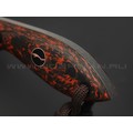 Волчий Век нож МасичЬка Custom Orc Edition сталь PGK WA травление, рукоять Carbon fiber chaotic orange Волчий Век нож МасичЬка Custom Orc Edition сталь PGK WA травление, рукоять Carbon fiber chaotic orange