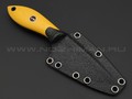 Волчий Век нож МасичЬка Custom Cats Edition сталь N690 WA травление, рукоять G10 yellow