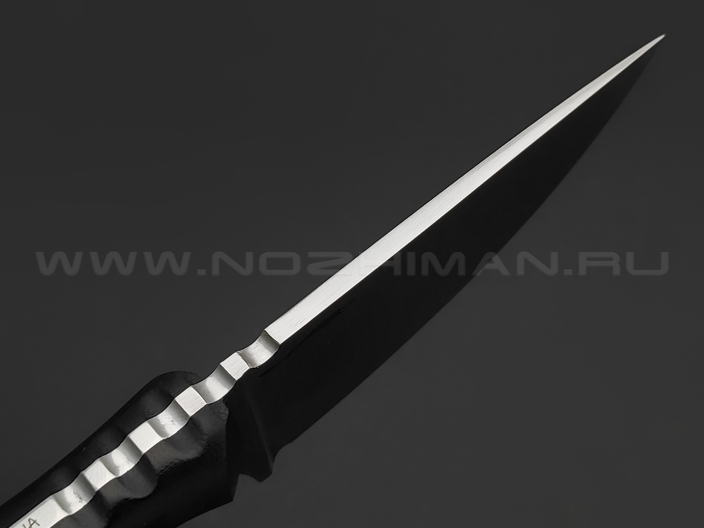 Волчий Век нож МасичЬка Custom Mod. сталь N690 WA satin, рукоять G10 black