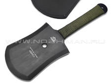 Нокс лопата Сапер У 901-610719 сталь У8 black, рукоять Paracord olive