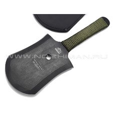 Нокс лопата Сапер мини У 904-610719 сталь У8 black, рукоять Paracord olive