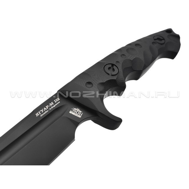Нокс нож Ягуар-М 602-700426 сталь D2 black, рукоять G10 black