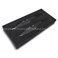 Нокс комплект из 2-х спортивных ножей Гриф 716-720012 сталь 420 black, рукоять Сталь