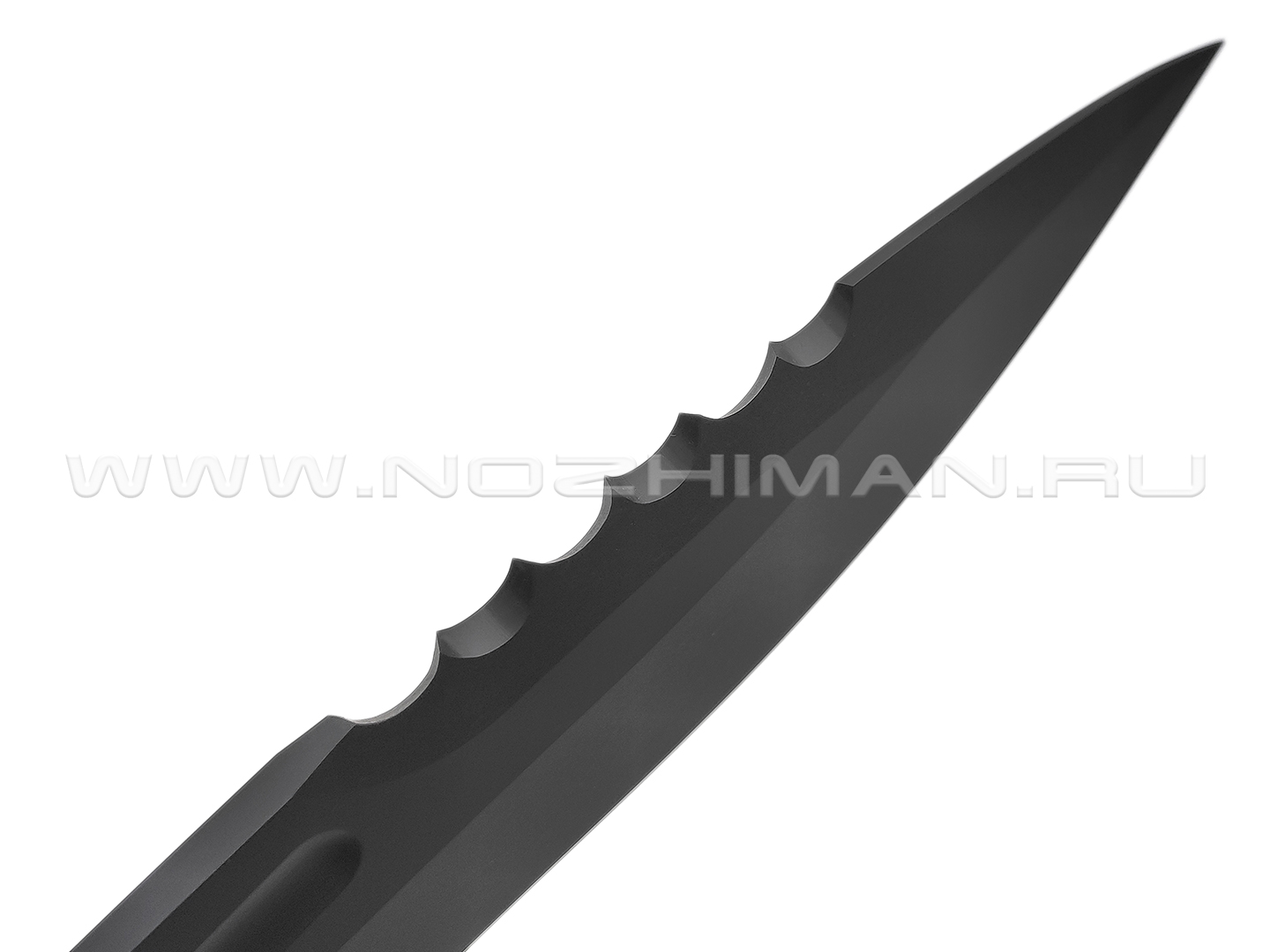 Нокс нож Асгард 607-788821 сталь Aus-8 blackwash, рукоять Elastron olive