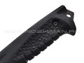 Нокс нож Атлант-3 606-589821 сталь Aus-8 blackwash, рукоять Elastron black