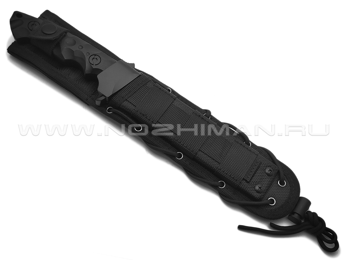 Нокс нож Ягуар-М 602-700426 сталь D2 black, рукоять G10 black