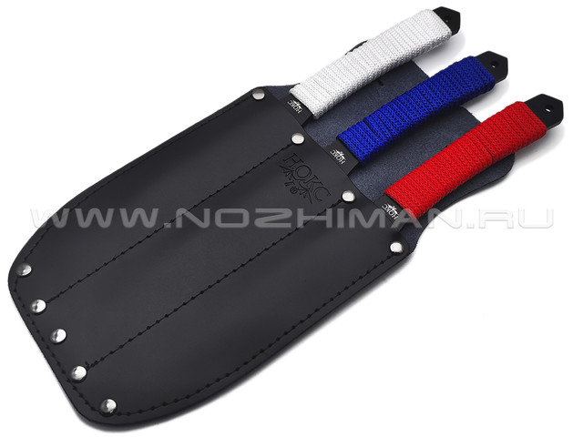 Нокс комплект из 3-х спортивных ножей Триколор 715-720711 сталь 420, рукоять Paracord