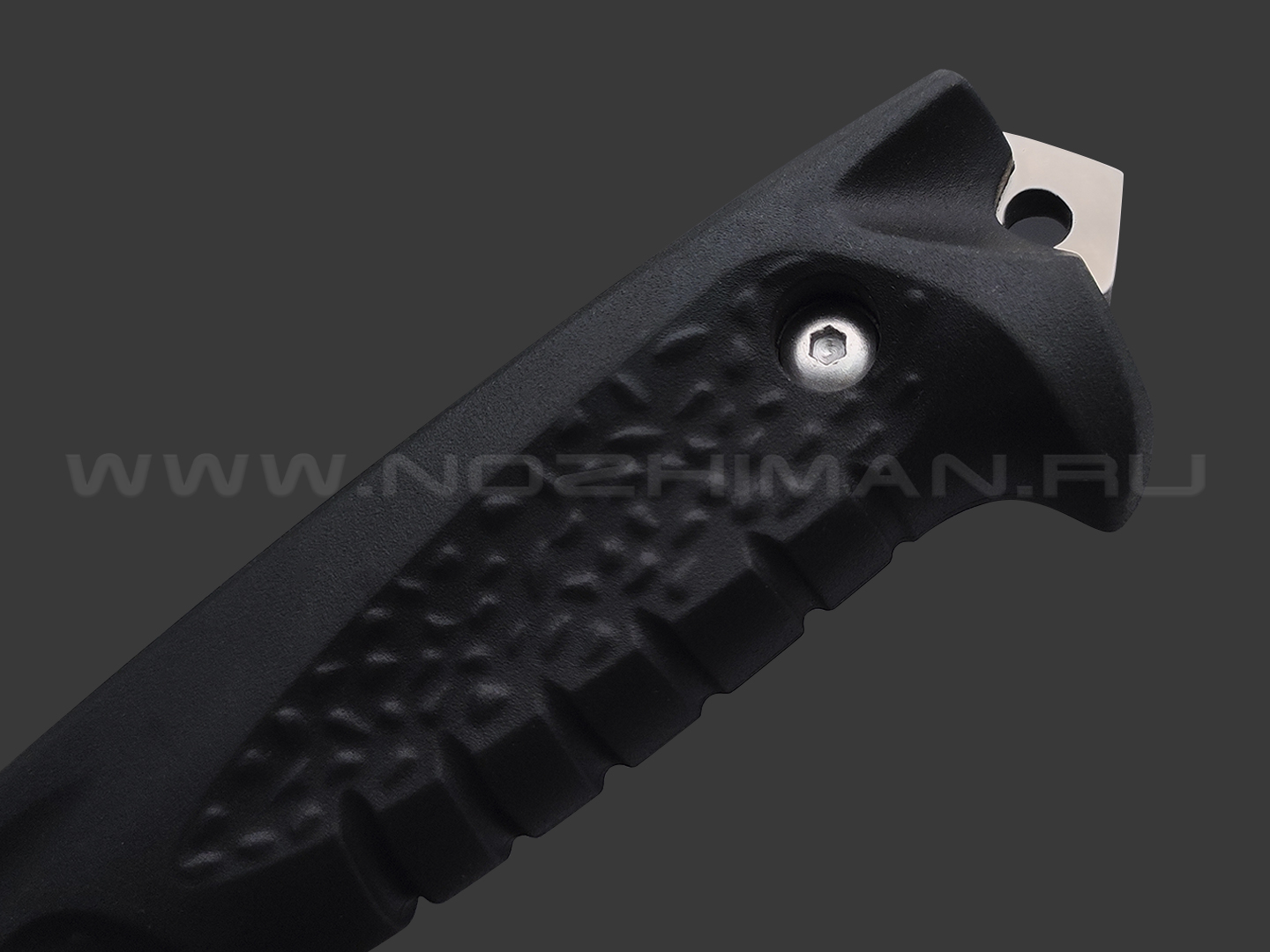 Нокс нож Атлант-3 606-101821 сталь D2 satin, рукоять Elastron black