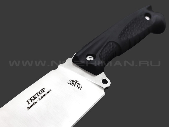 Нокс нож Гектор 609-181821 сталь Aus-8 satin, рукоять Elastron black