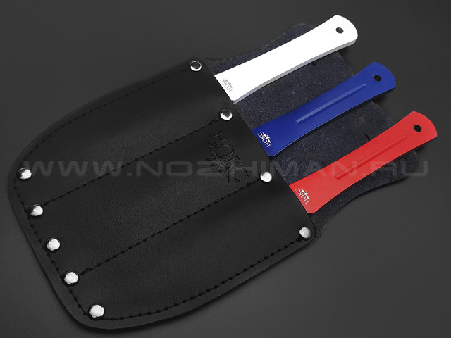 Нокс комплект из 3-х спортивных ножей Патриот 712-020026 сталь 50Х14МФ триколор, рукоять Сталь