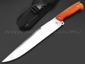 Нокс нож Марс 608-109821 сталь D2 satin, рукоять Elastron orange