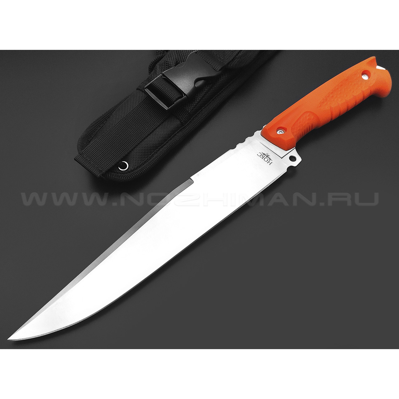 Нокс нож Марс 608-109821 сталь D2 satin, рукоять Elastron orange