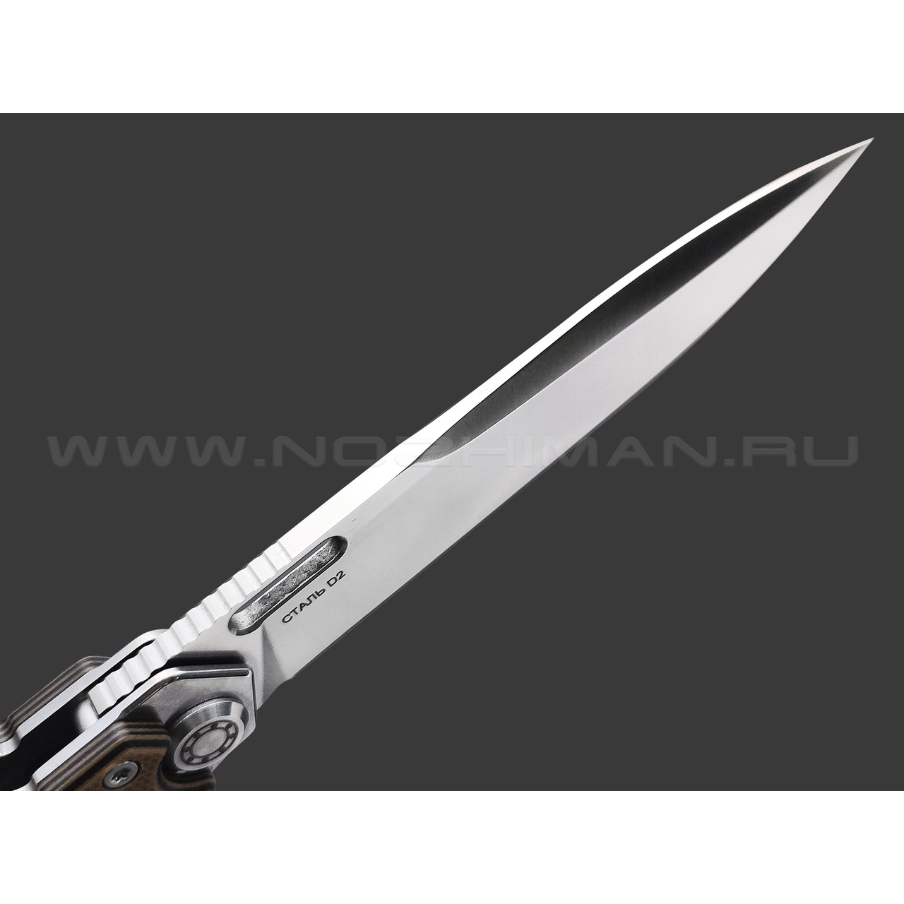 Нокс складной нож Локи 346-109407 сталь D2 satin, рукоять G10 black & brown