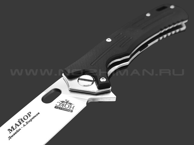 Нокс складной нож Майор 328-100406 сталь D2 satin, рукоять G10 black